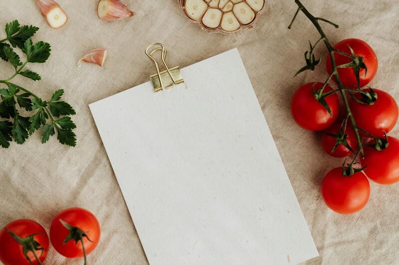 menu à établir
